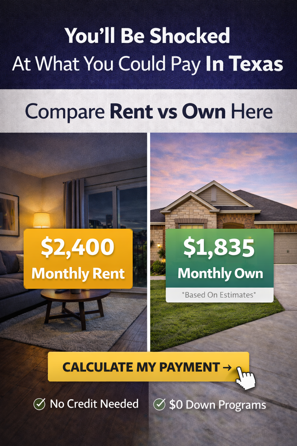 Central Texas Homebuyers campaign creative